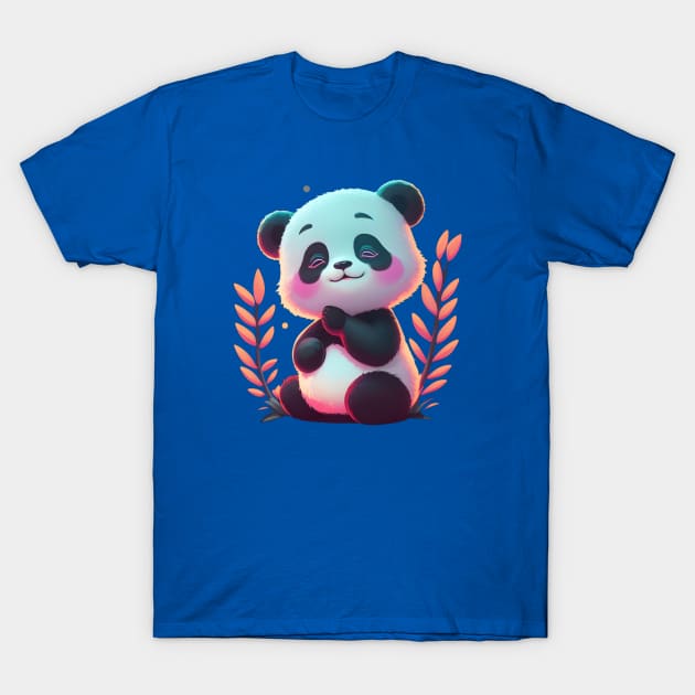 Cute Happy Panda Cute Happy Panda T Shirt Teepublic 